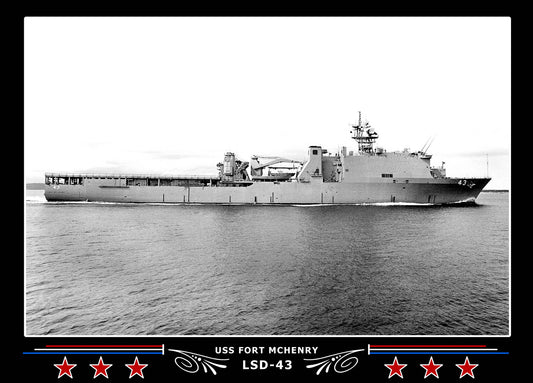 USS Fort Mchenry LSD43 Canvas Photo Print