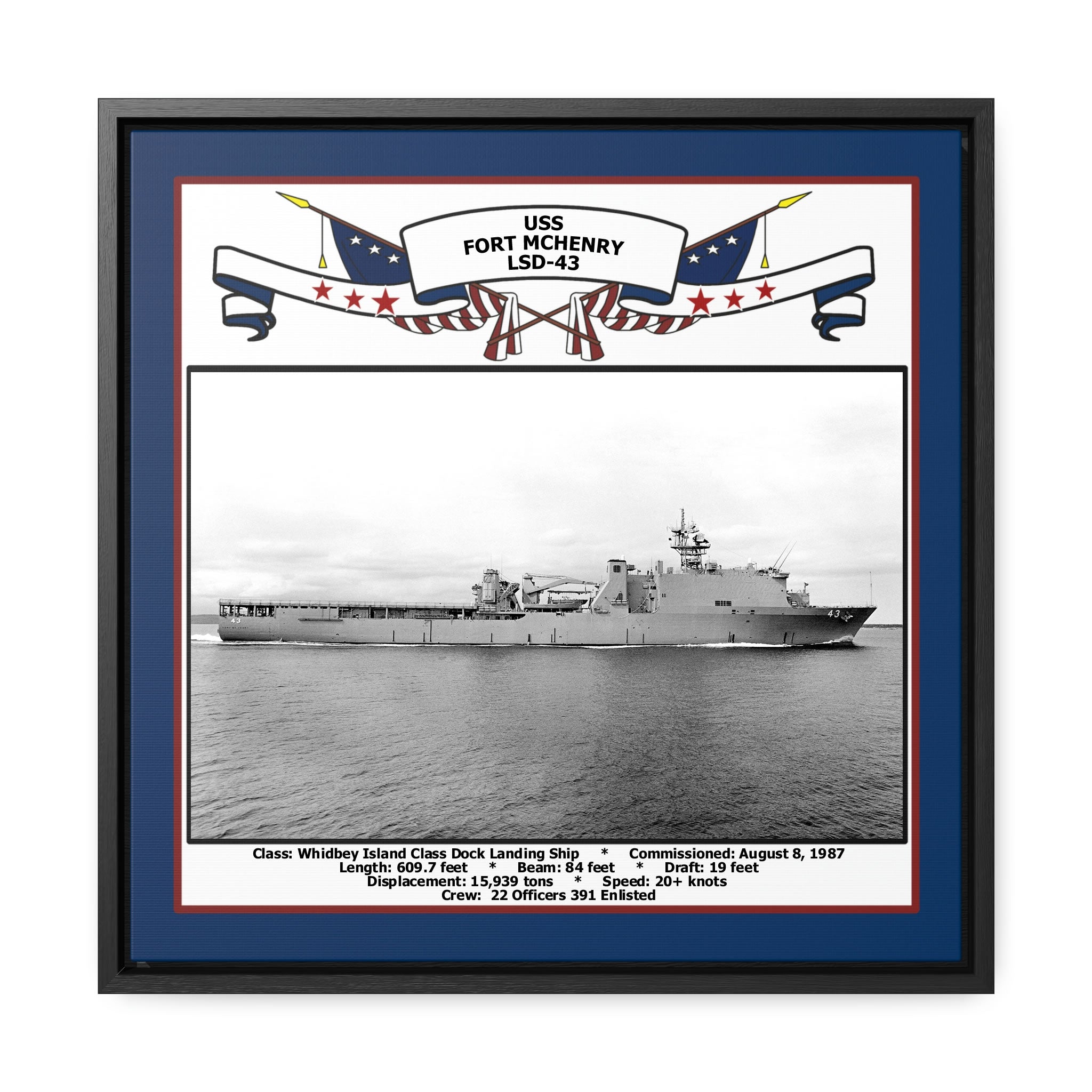 USS Fort Mchenry LSD-43 Art Print – Navy Emporium