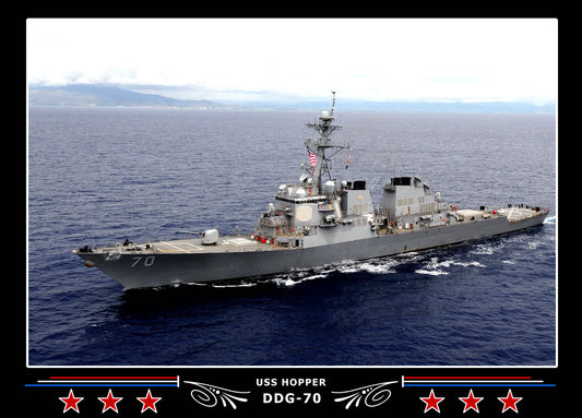 USS Hopper DDG-70 Canvas Photo Print