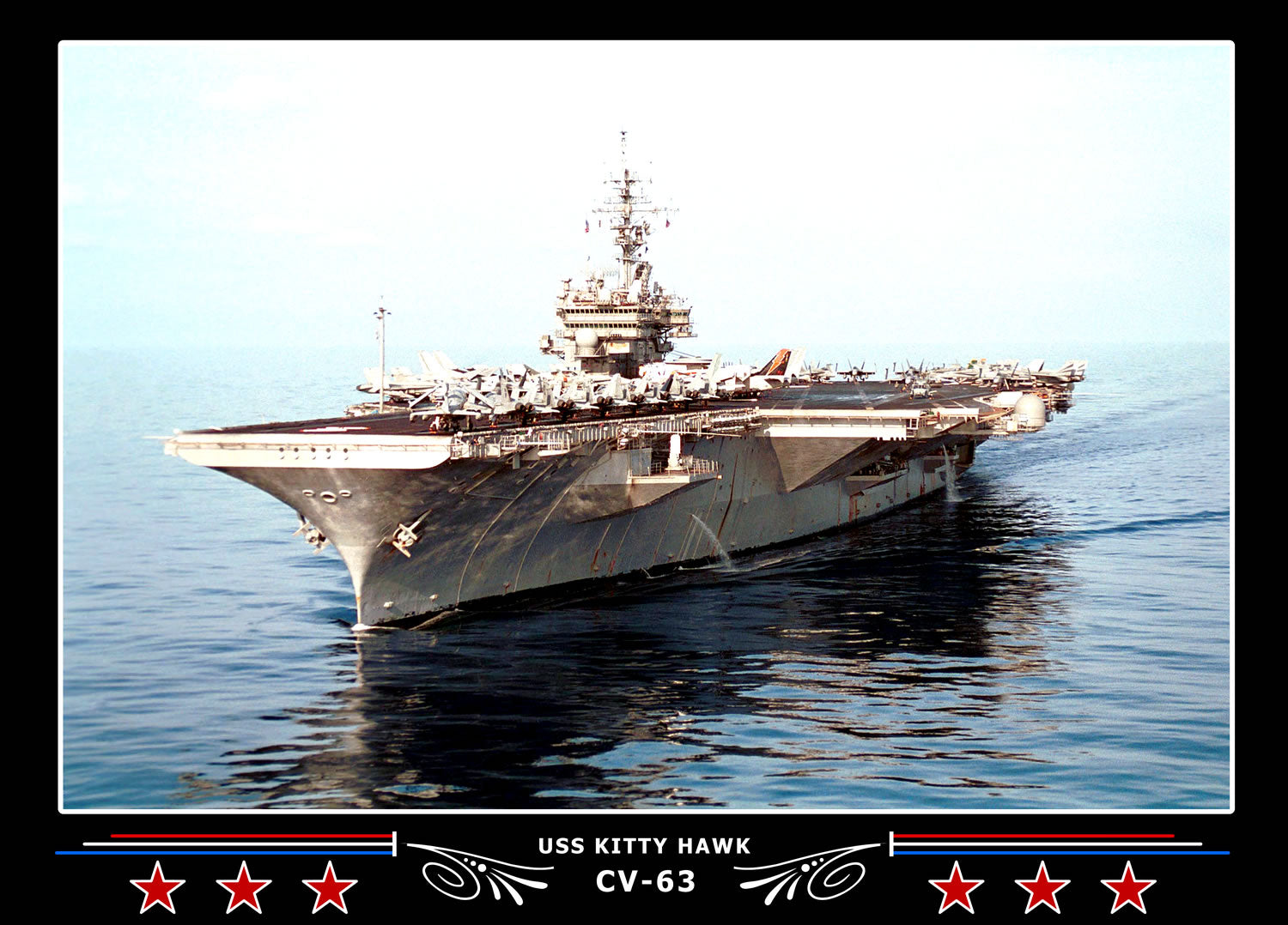USS Kitty Hawk CV-63 Canvas Photo Print