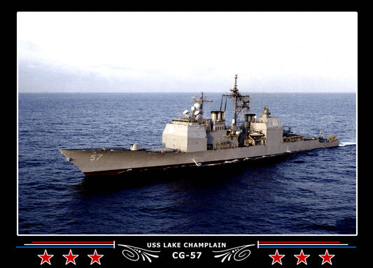 USS Lake Champlain CG-57 Canvas Photo Print