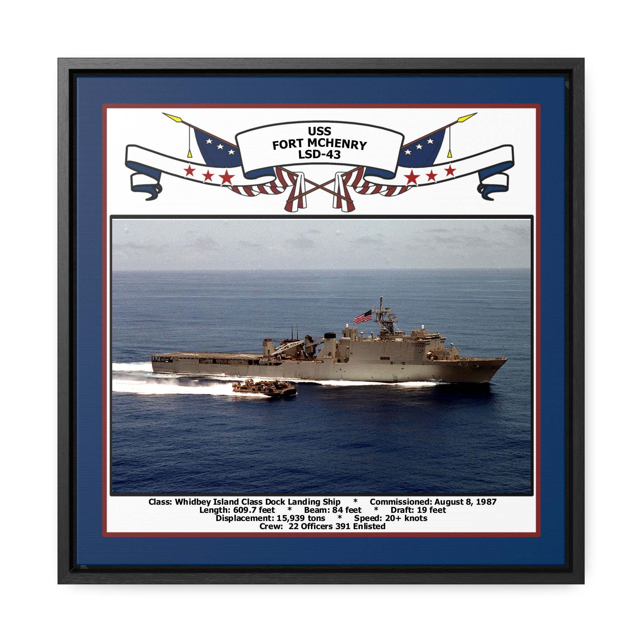 USS Fort Mchenry LSD-43 Art Print – Navy Emporium