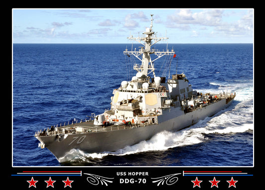USS Hopper DDG-70 Canvas Photo Print