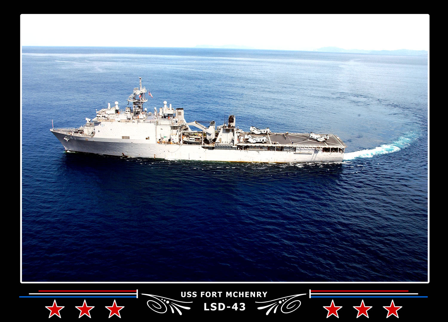 USS Fort Mchenry LSD43 Canvas Photo Print