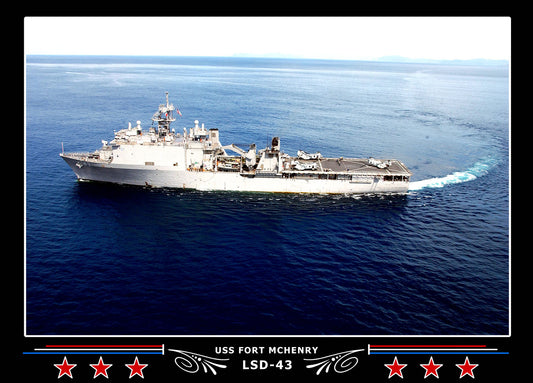 USS Fort Mchenry LSD43 Canvas Photo Print