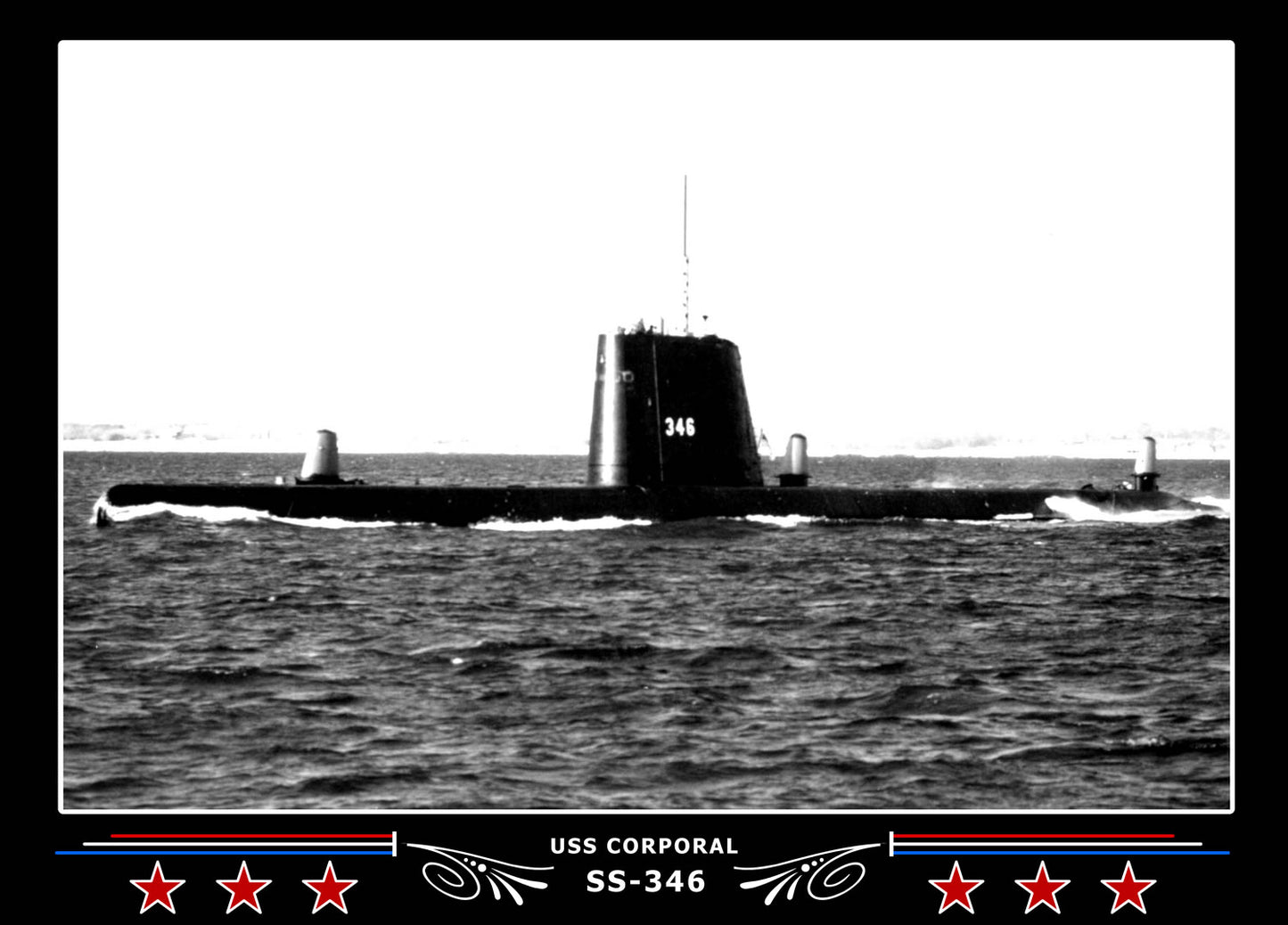 USS Corporal SS-346 Canvas Photo Print