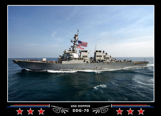 USS Hopper DDG-70 Canvas Photo Print