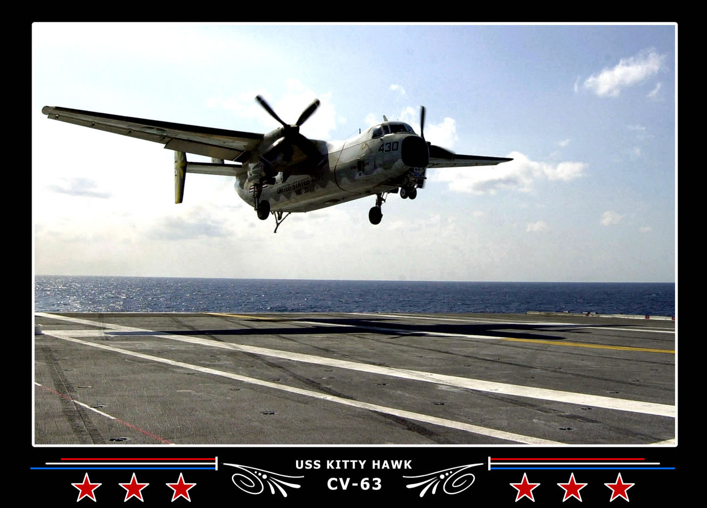USS Kitty Hawk CV-63 Canvas Photo Print