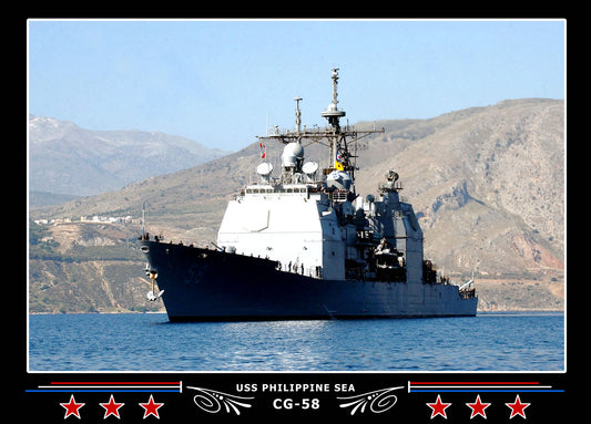 USS Philippine Sea CG-58 Canvas Photo Print