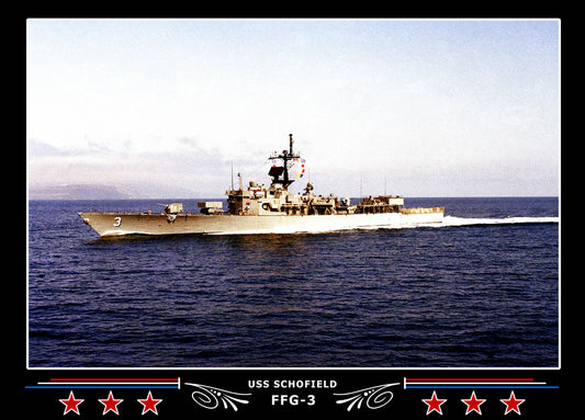 USS Schofield FFG-3 Canvas Photo Print