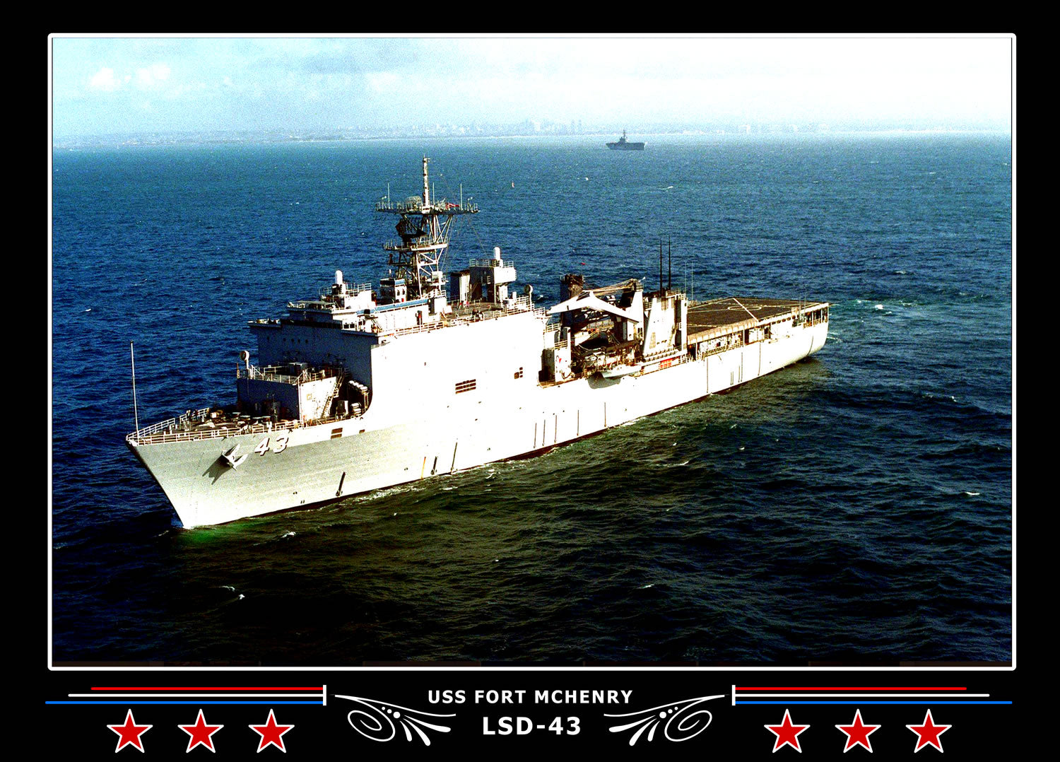 USS Fort Mchenry LSD43 Canvas Photo Print