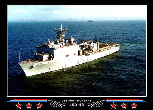 USS Fort Mchenry LSD43 Canvas Photo Print