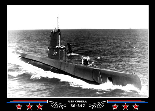 USS Cubera SS-347 Canvas Photo Print