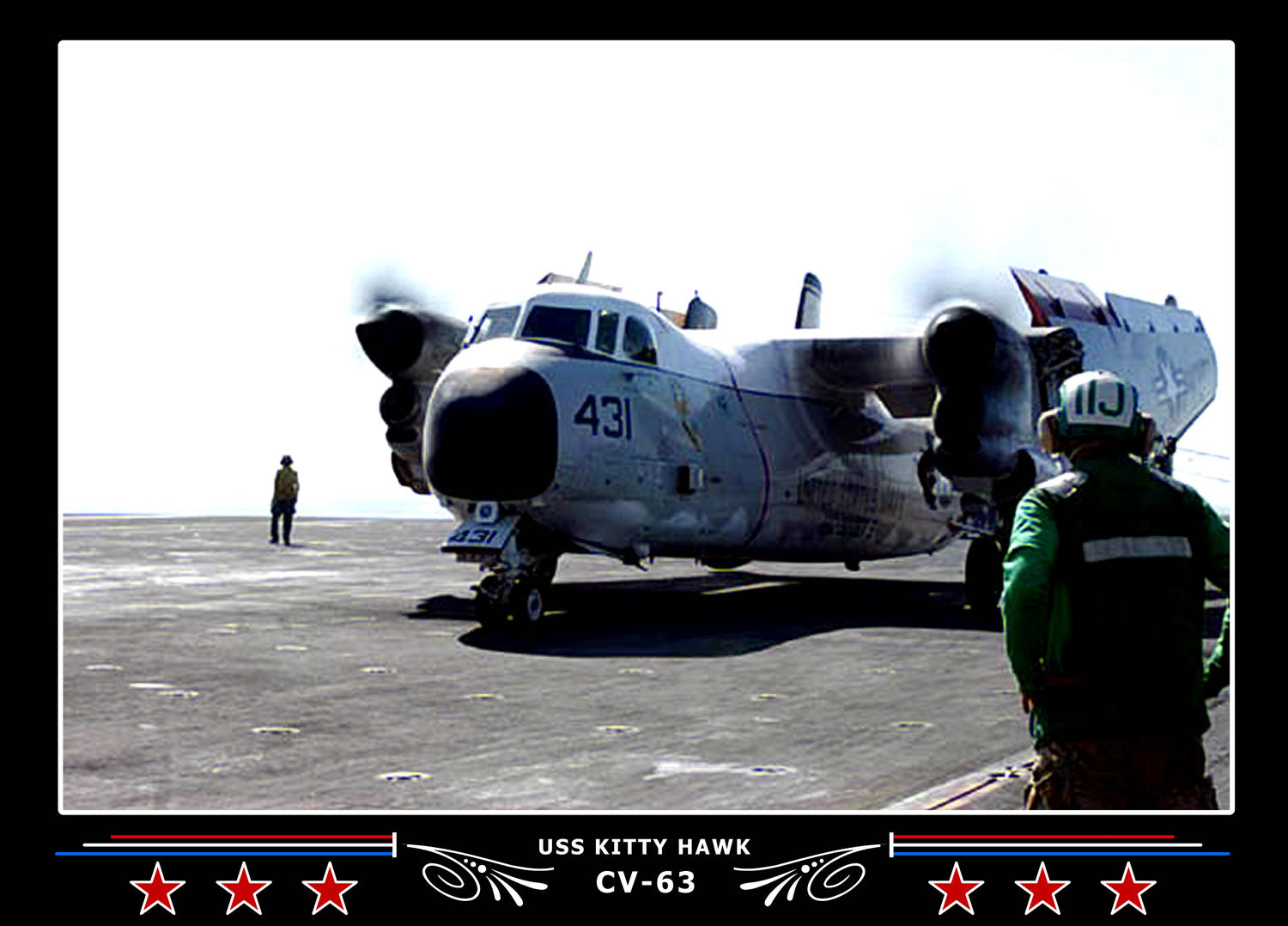 USS Kitty Hawk CV-63 Canvas Photo Print