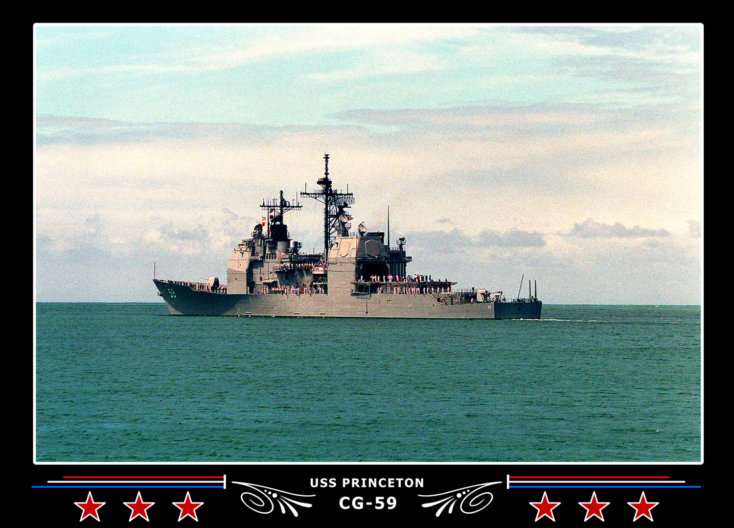 USS Princeton CG-59 Canvas Photo Print