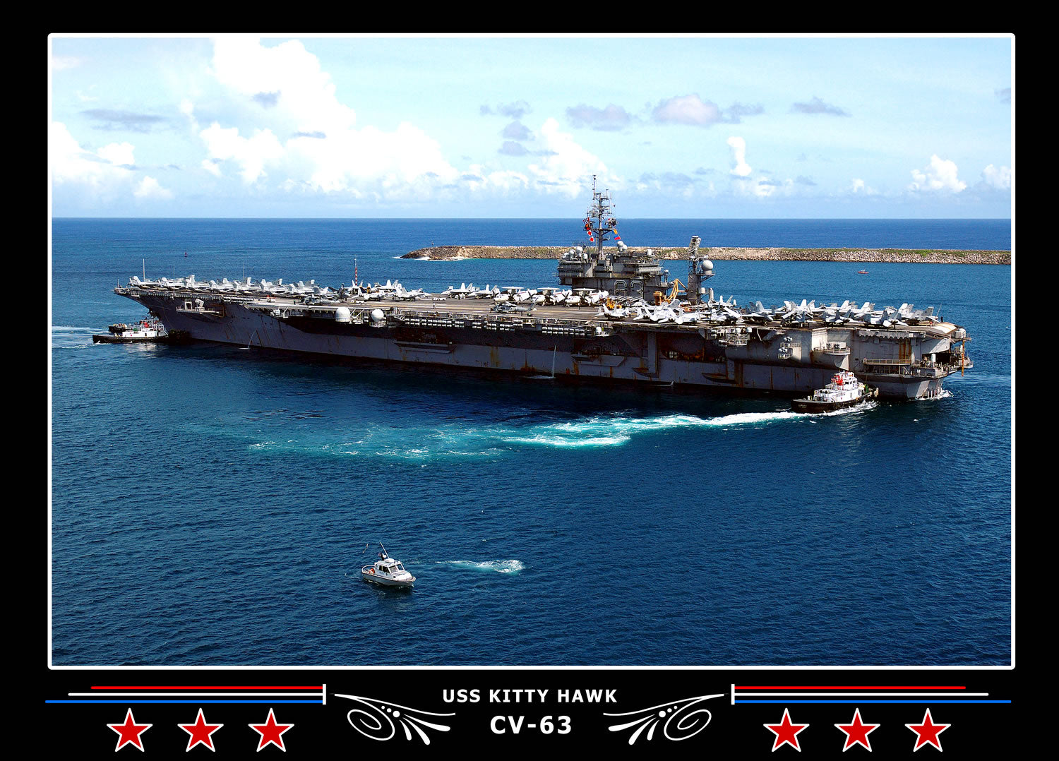 USS Kitty Hawk CV-63 Art Print – Navy Emporium