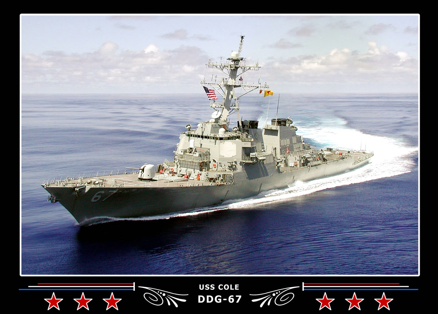 USS Cole DDG-67 Canvas Photo Print