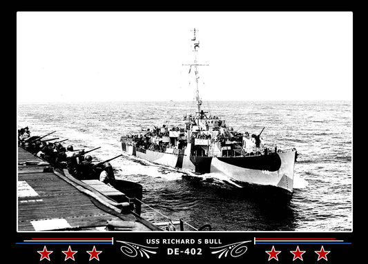 USS Richard S Bull DE-402 Canvas Photo Print