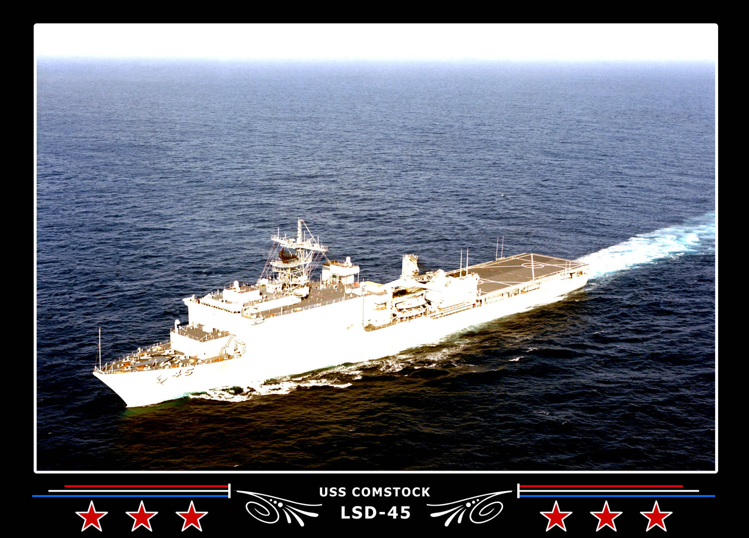 USS Comstock LSD45 Canvas Photo Print