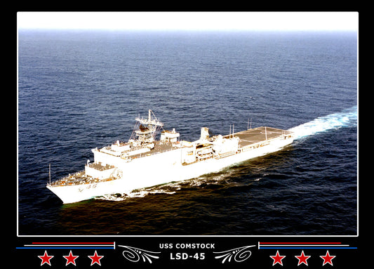 USS Comstock LSD45 Canvas Photo Print