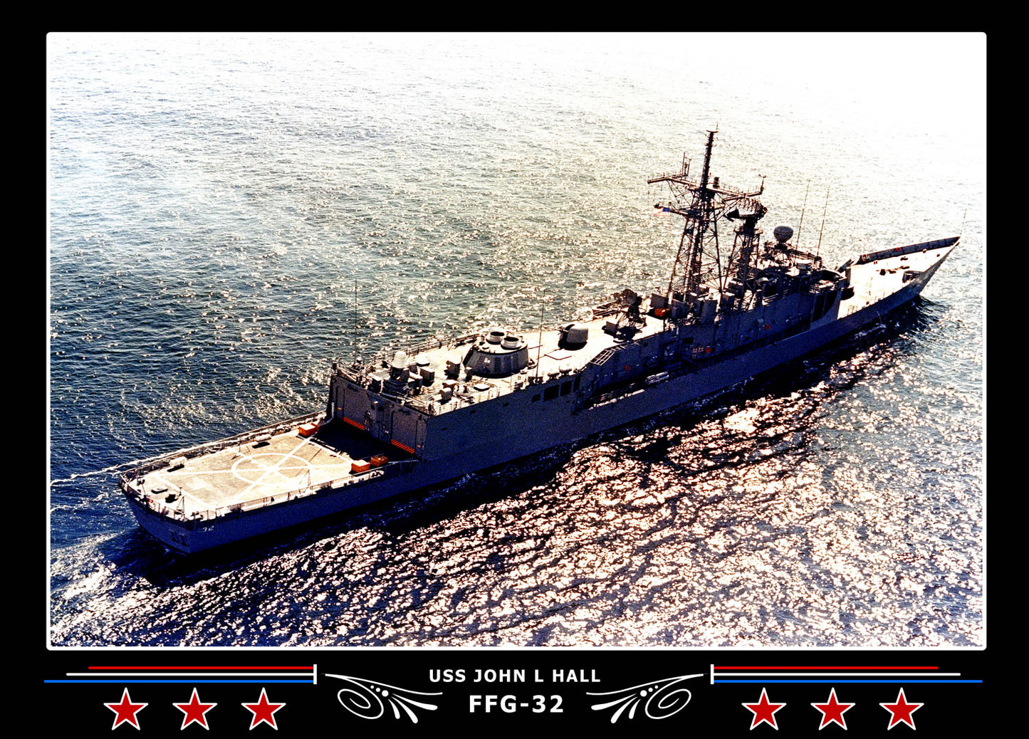 USS John L Hall FFG-32 Canvas Photo Print