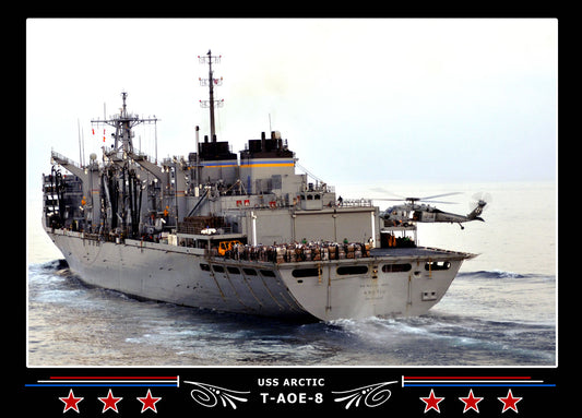 USS Arctic T-AOE-8 Canvas Photo Print