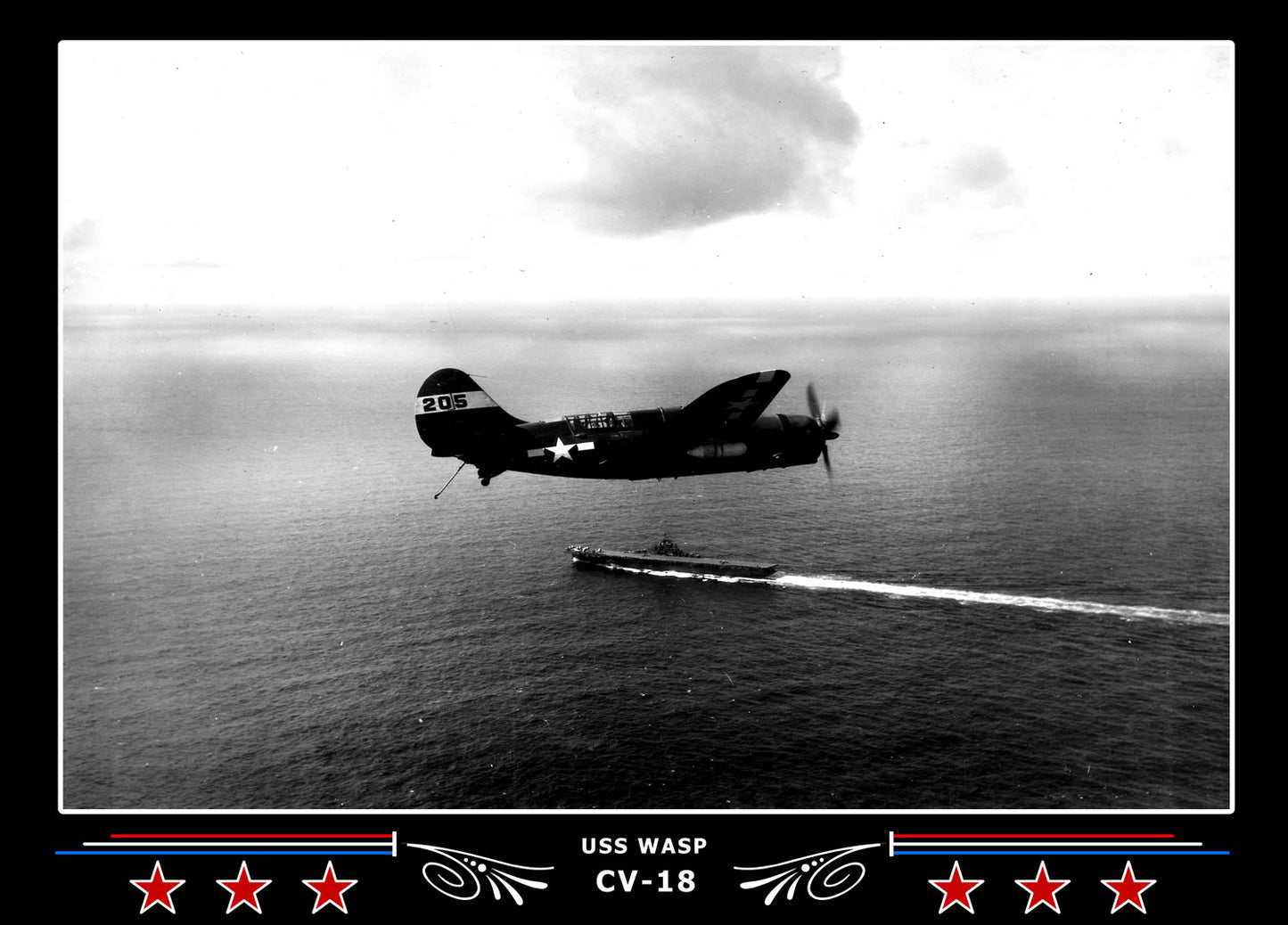 USS Wasp CV-18 Canvas Photo Print
