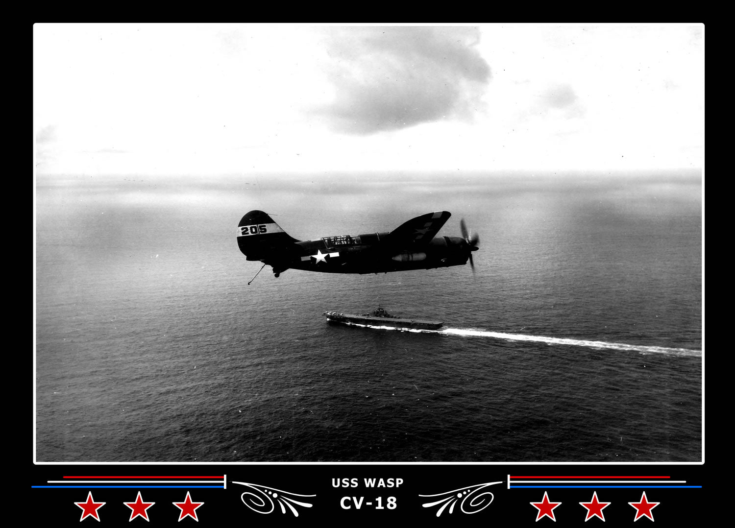 USS Wasp CV-18 Canvas Photo Print