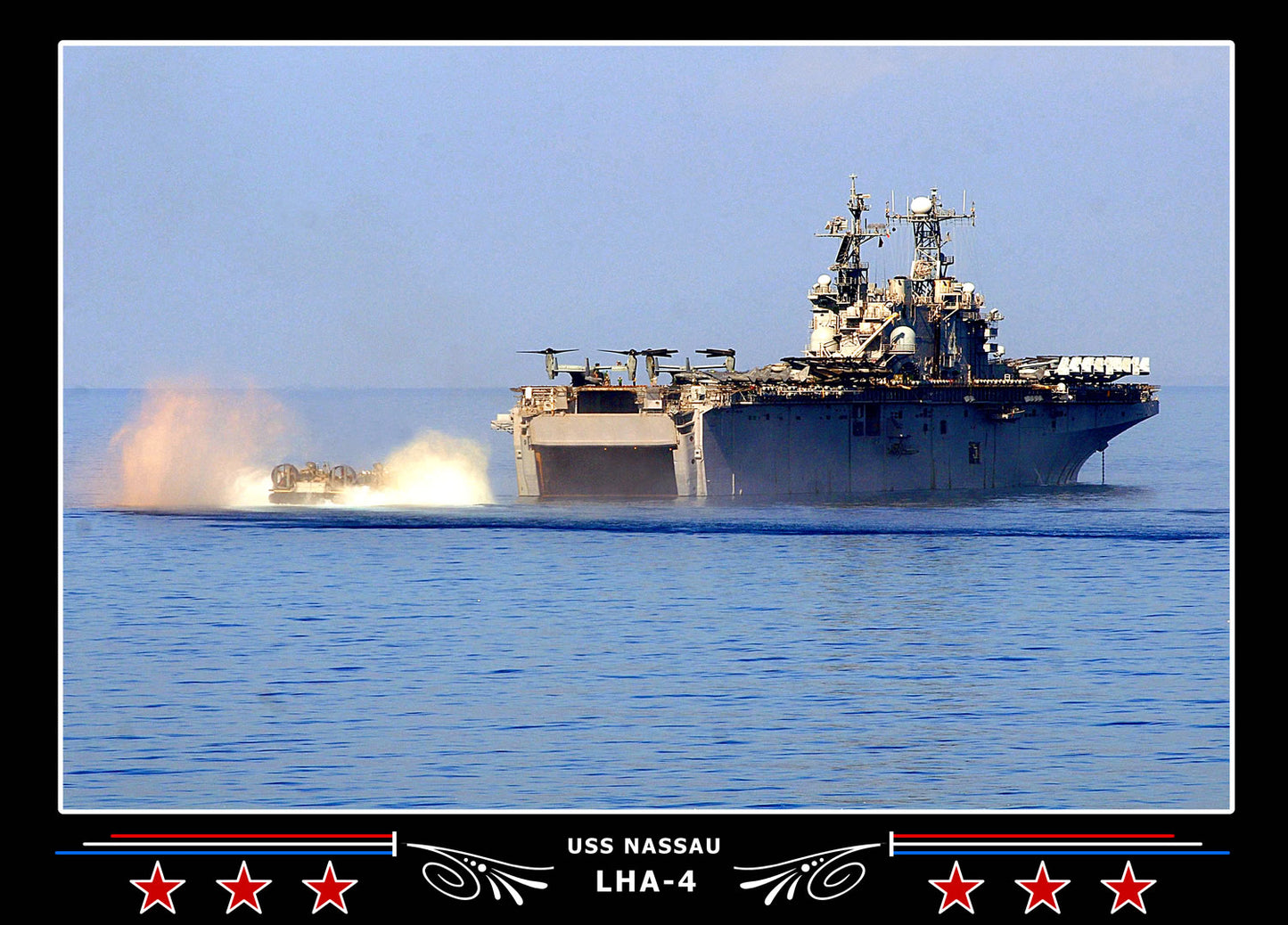USS Nassau LHA4 Canvas Photo Print