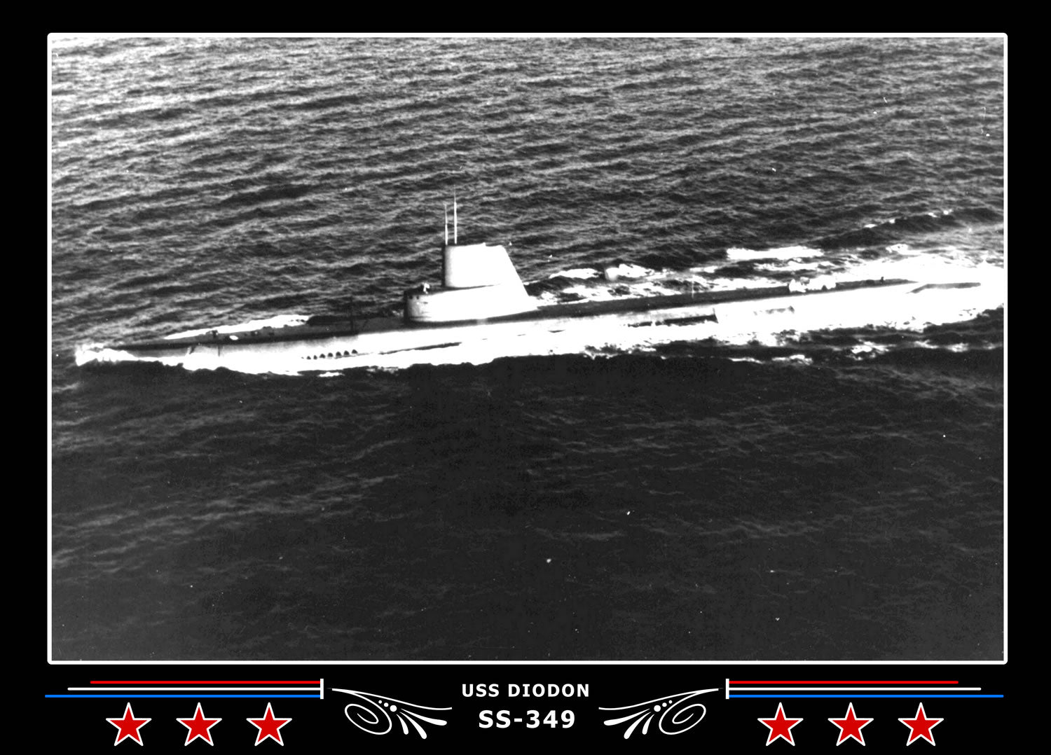 USS Diodon SS-349 Canvas Photo Print