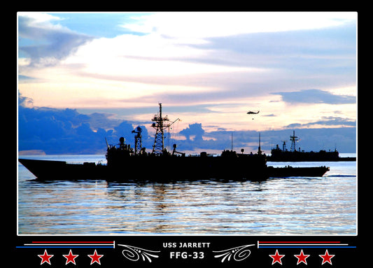 USS Jarrett FFG-33 Canvas Photo Print