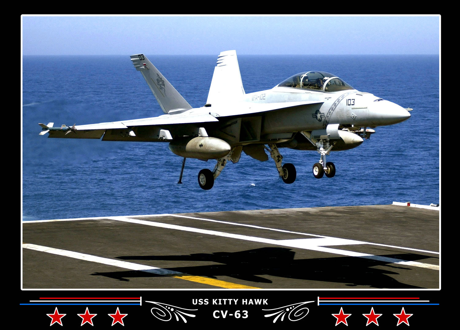 USS Kitty Hawk CV-63 Canvas Photo Print