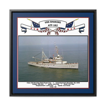 USS Shakori ATF-162 Navy Floating Frame Photo Front View