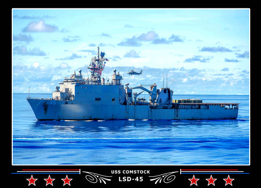 USS Comstock LSD45 Canvas Photo Print