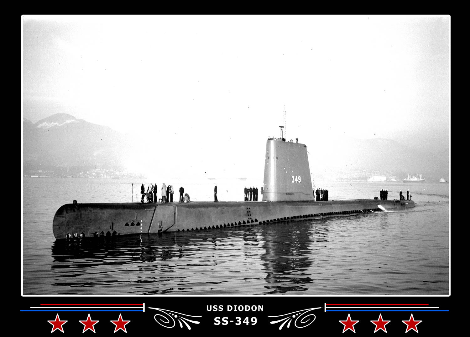 USS Diodon SS-349 Canvas Photo Print
