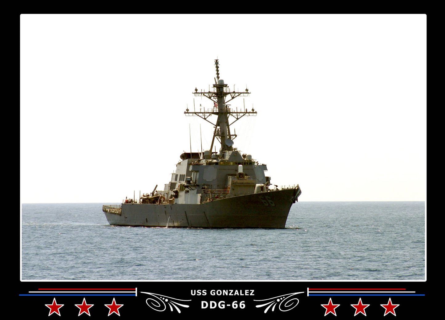 USS Gonzalez DDG-66 Canvas Photo Print