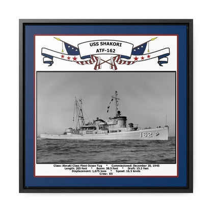 USS Shakori ATF-162 Navy Floating Frame Photo Front View
