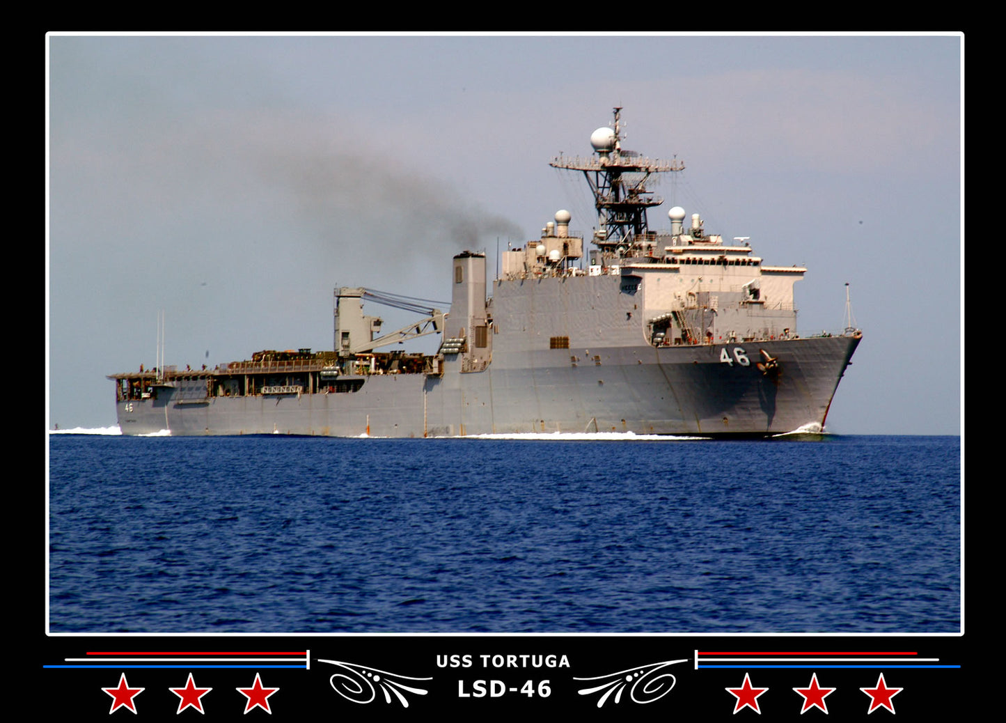 USS Tortuga LSD46 Canvas Photo Print
