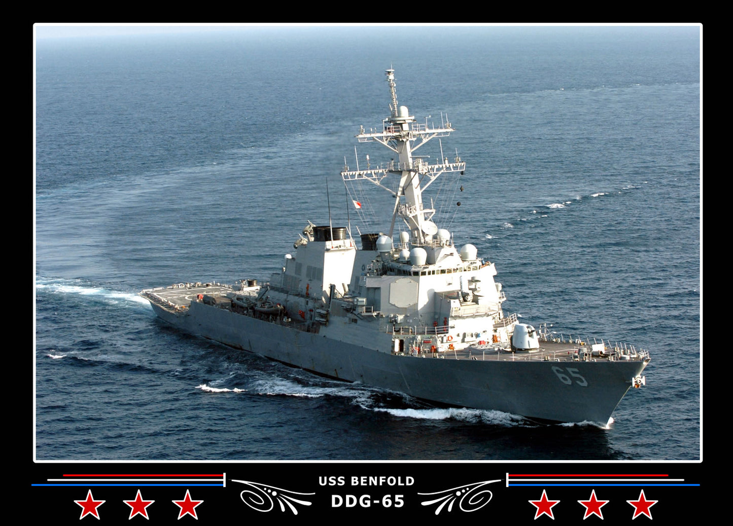 USS Benfold DDG-65 Canvas Photo Print
