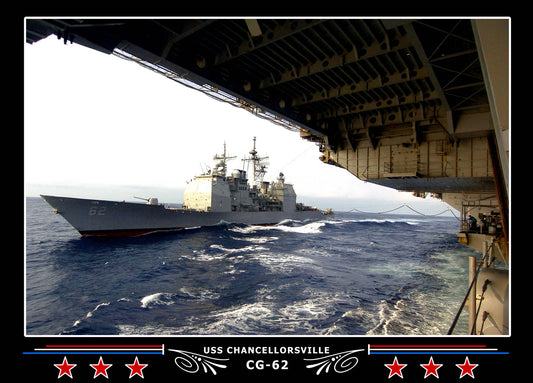 USS Chancellorsville CG-62 Canvas Photo Print