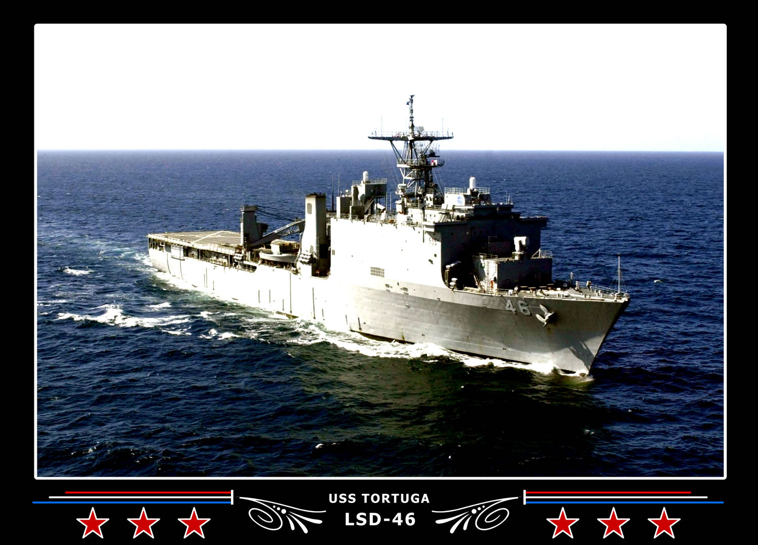 USS Tortuga LSD46 Canvas Photo Print