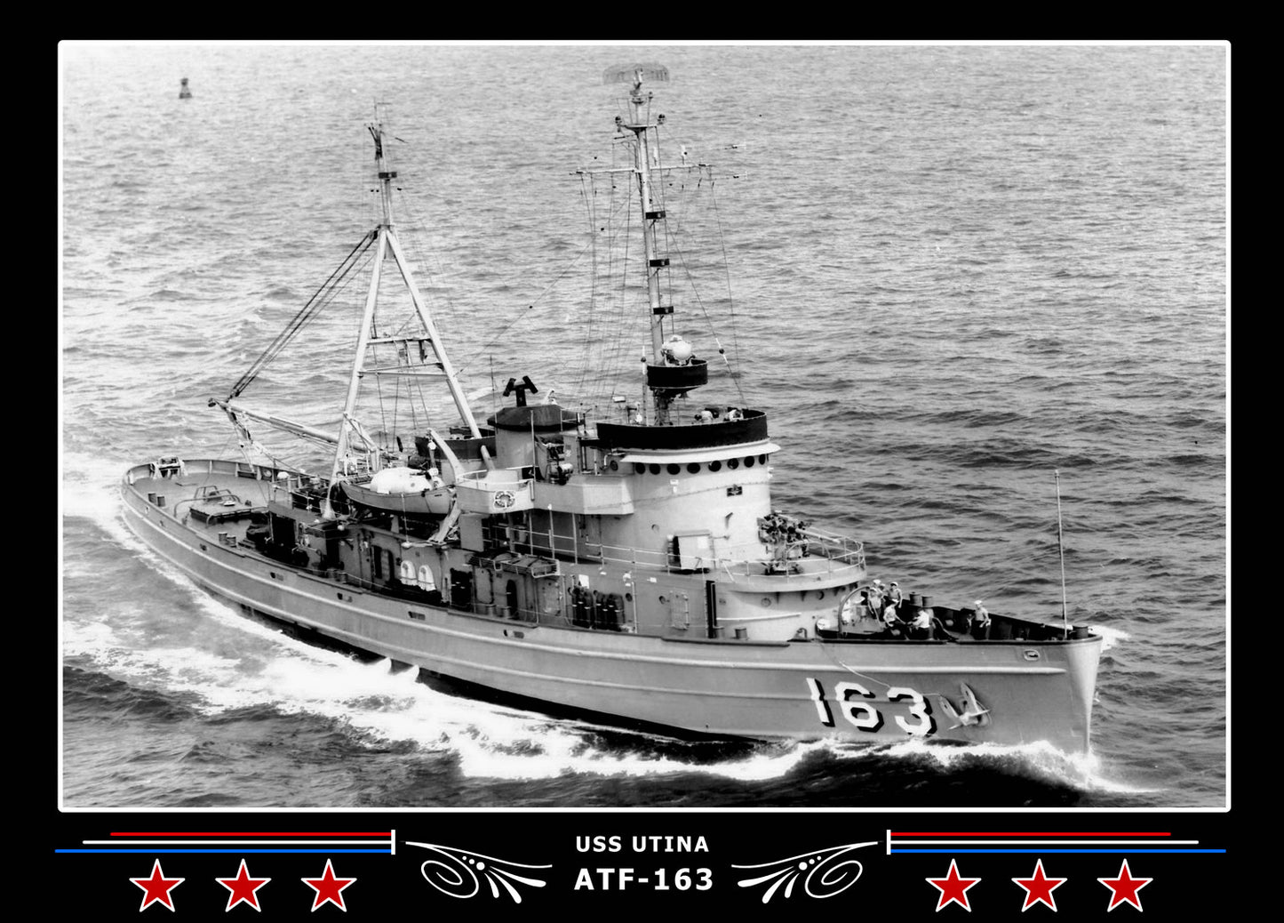 USS Utina ATF-163 Canvas Photo Print