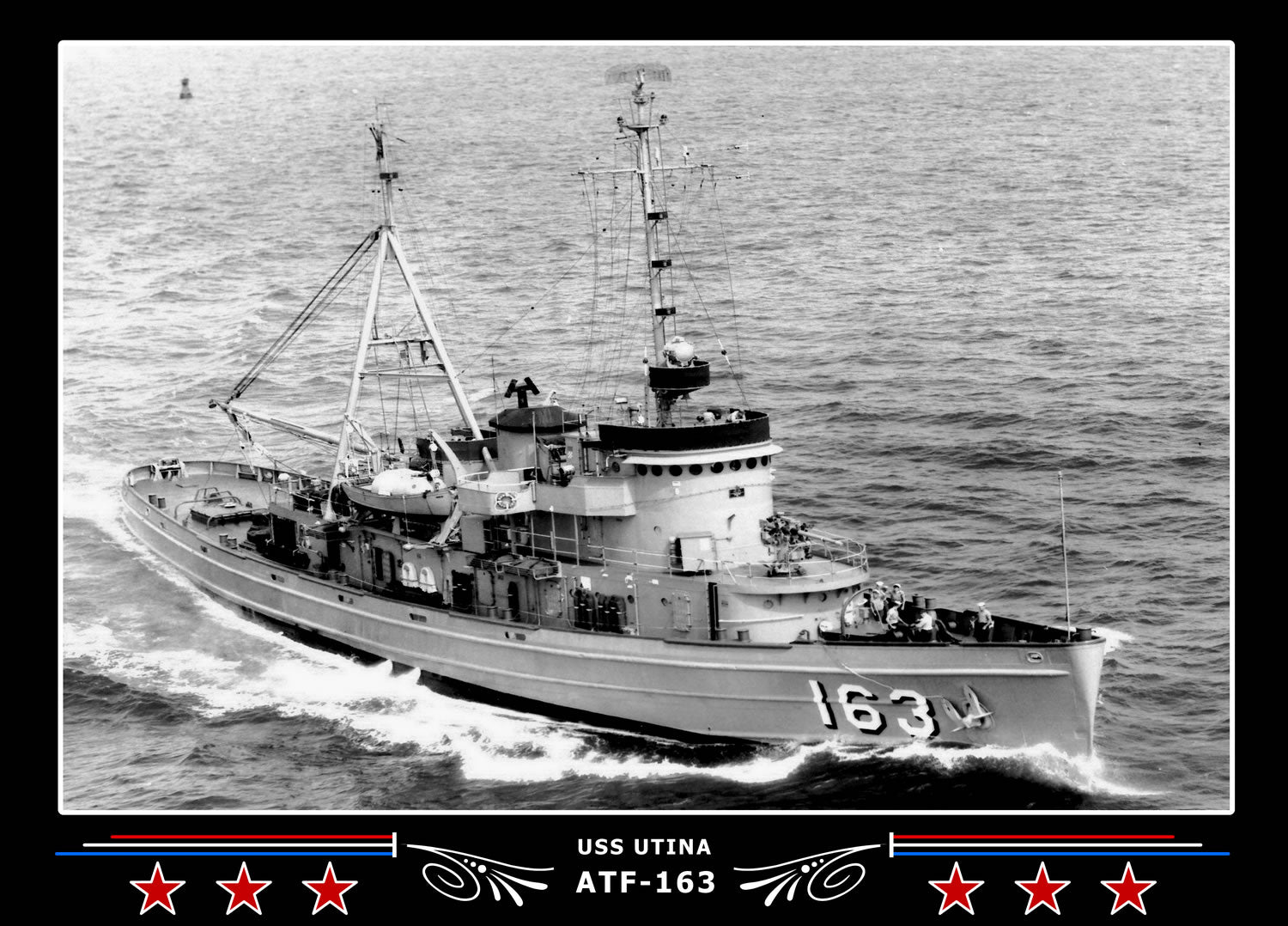 USS Utina ATF-163 Canvas Photo Print