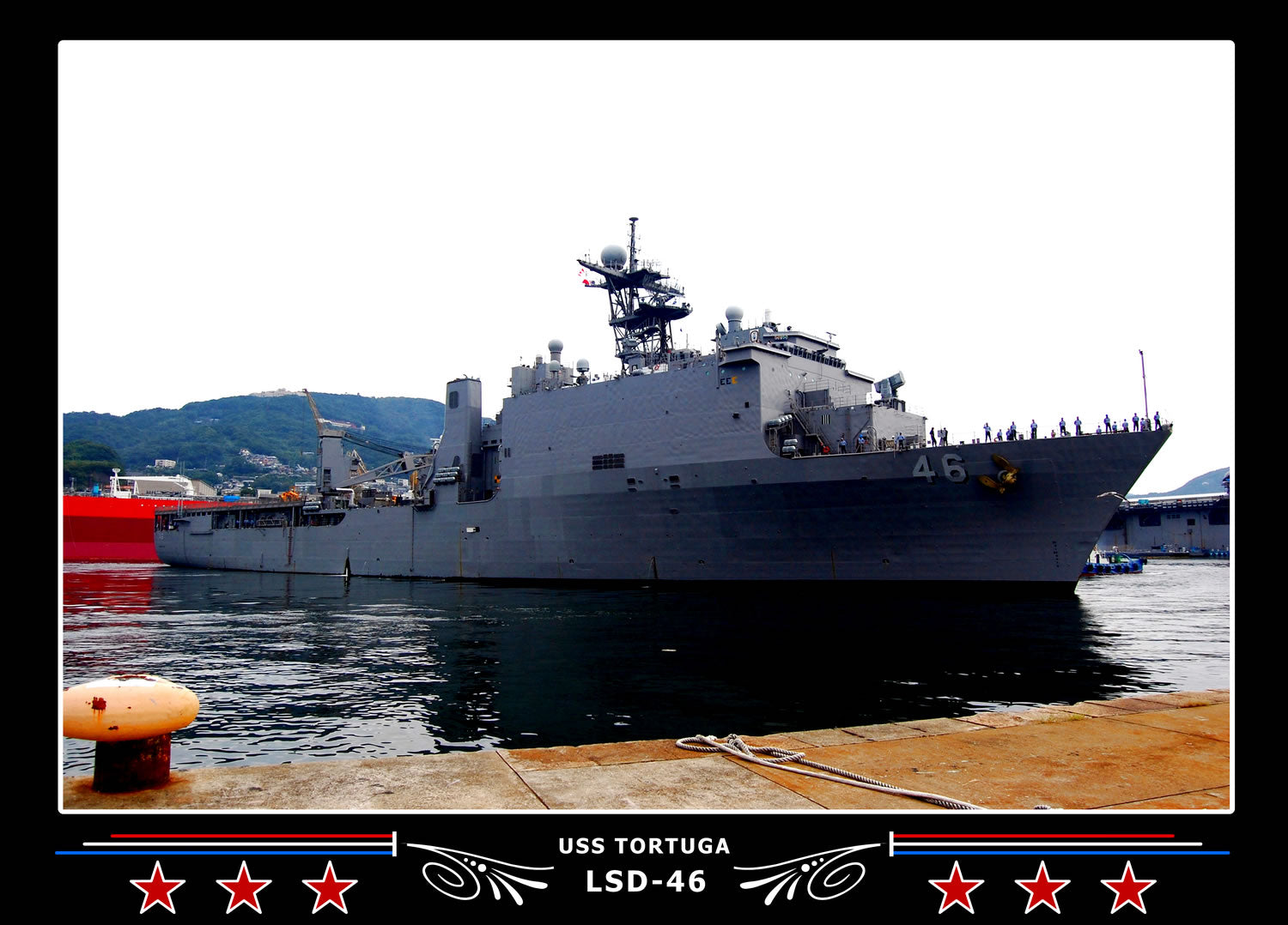 USS Tortuga LSD46 Canvas Photo Print