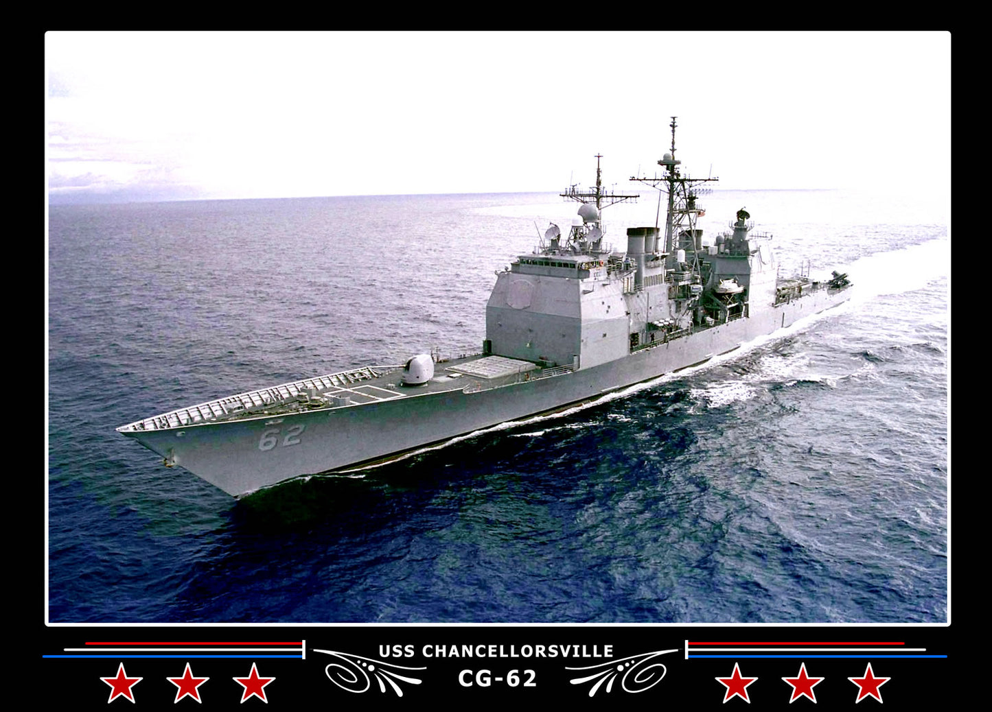 USS Chancellorsville CG-62 Canvas Photo Print