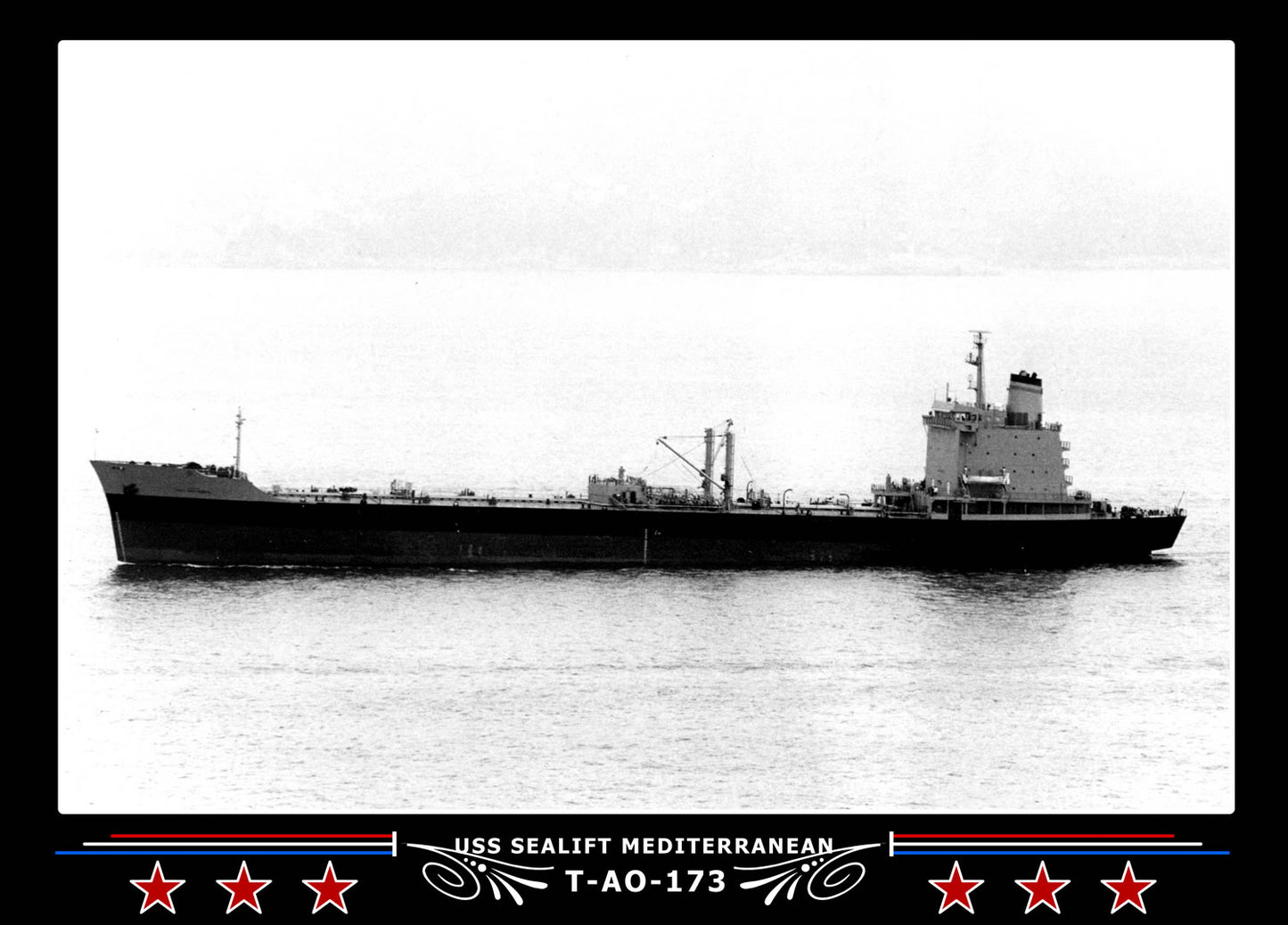USS Sealift Mediterranean T-AO-173 Canvas Photo Print