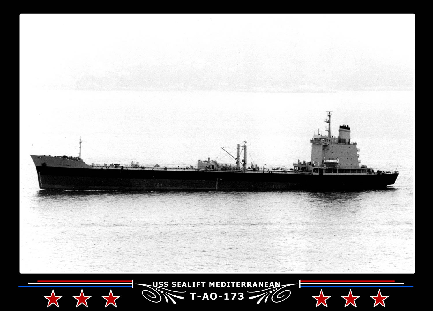 USS Sealift Mediterranean T-AO-173 Canvas Photo Print