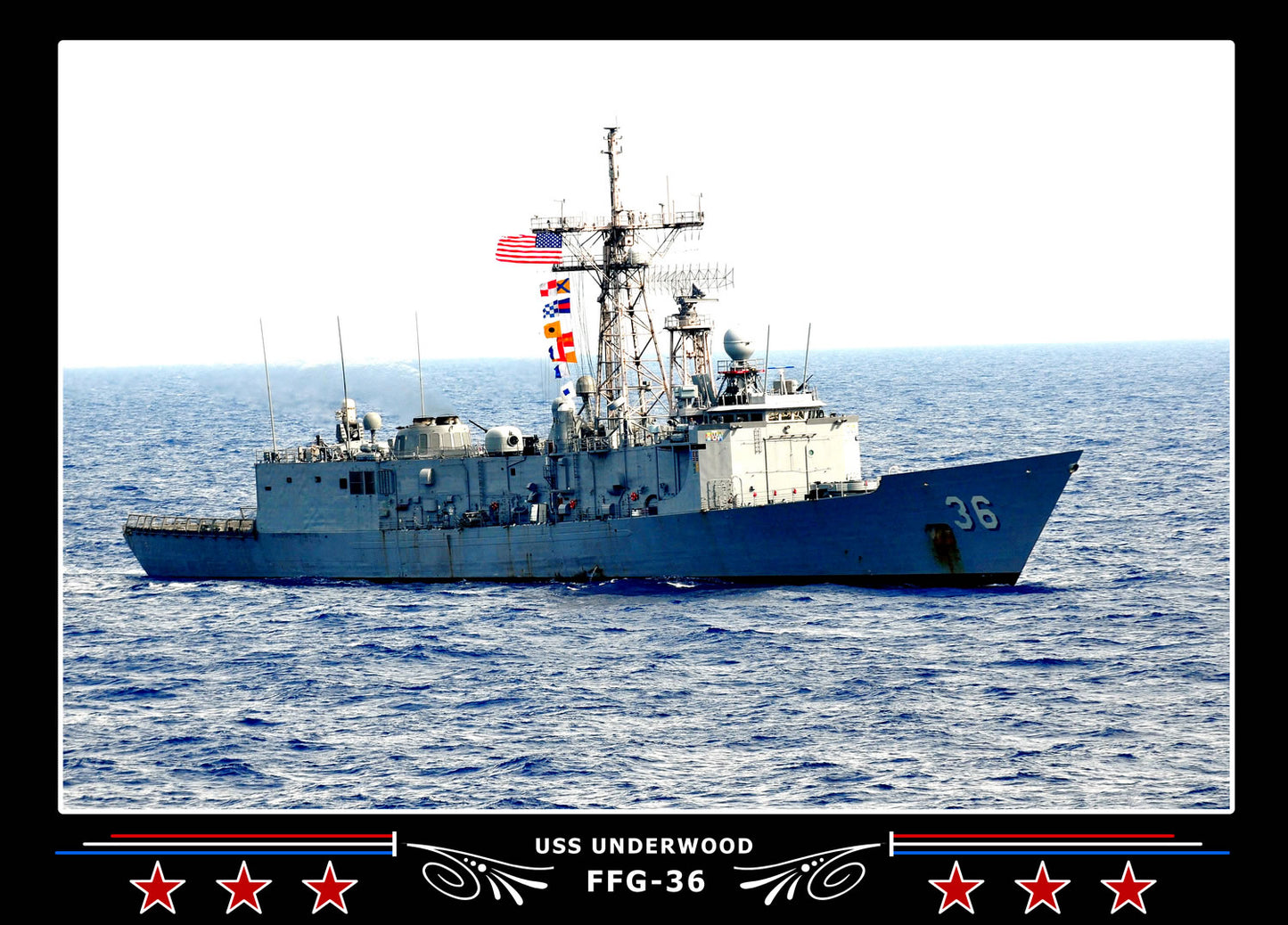 USS Underwood FFG-36 Canvas Photo Print