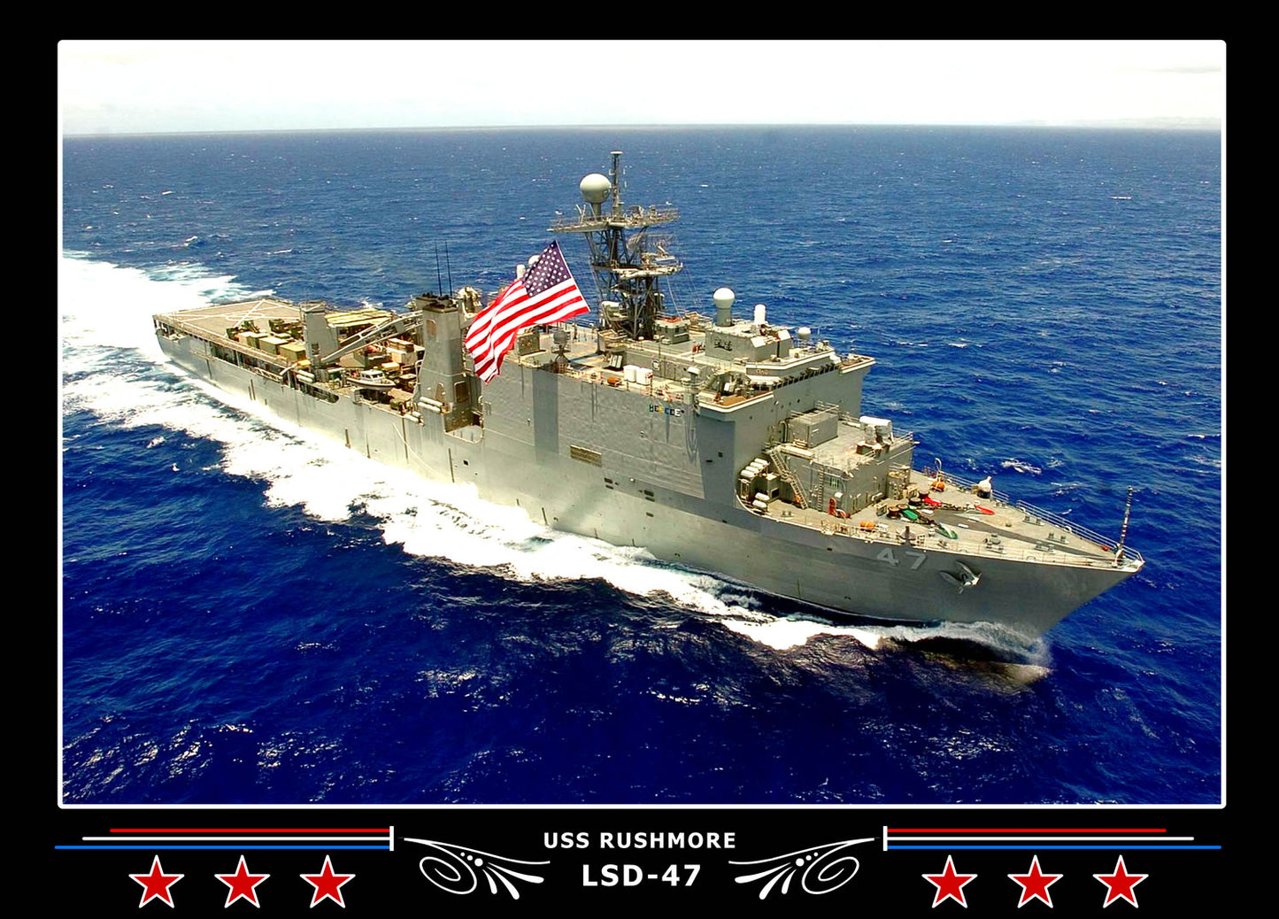 USS Rushmore LSD47 Canvas Photo Print
