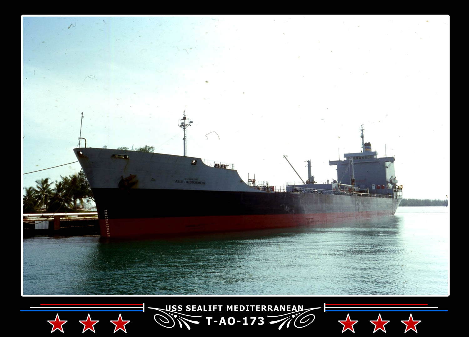 USS Sealift Mediterranean T-AO-173 Canvas Photo Print